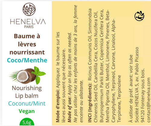 Mint Coconut Lip Balm